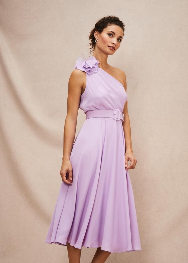 Phase Eight Kiki One Shoulder Midi Dress