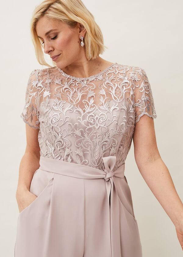 Phase Eight Kira Lace Bodice Jumpsuit