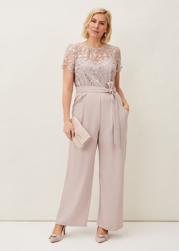 phase eight Kira Lace Bodice Jumpsuit