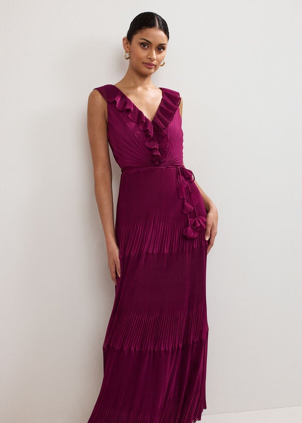 Phase Eight Klana Burgundy Dress