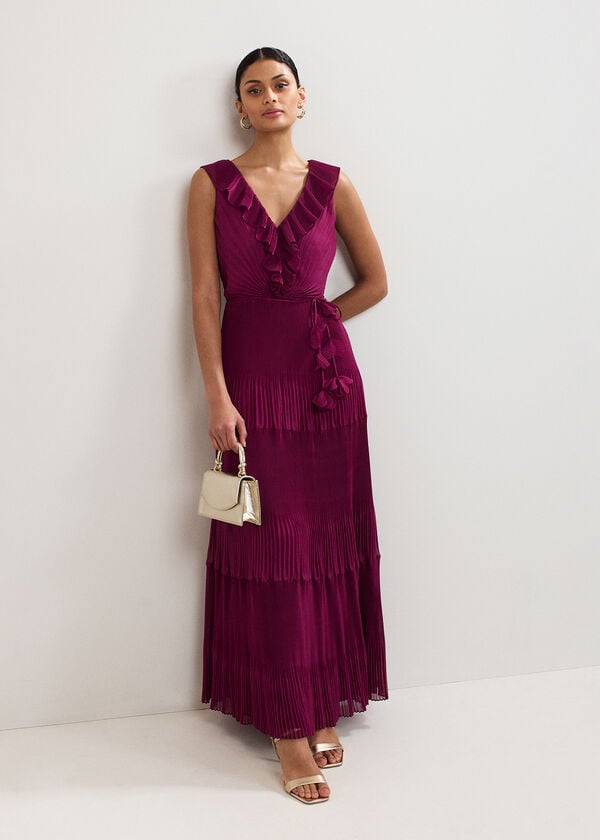 phase eight Klana Burgundy Dress