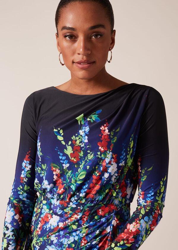 Phase Eight Kris Floral Placement Print Dress