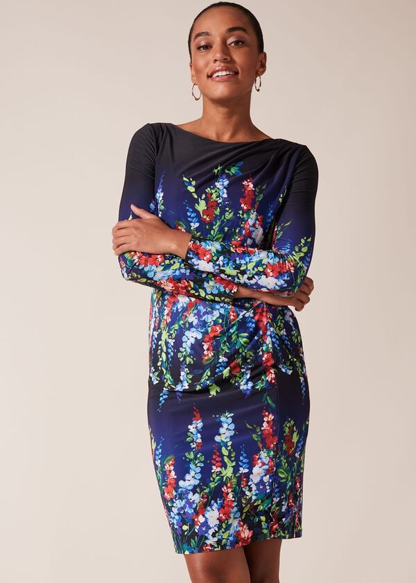 phase eight Kris Floral Placement Print Dress