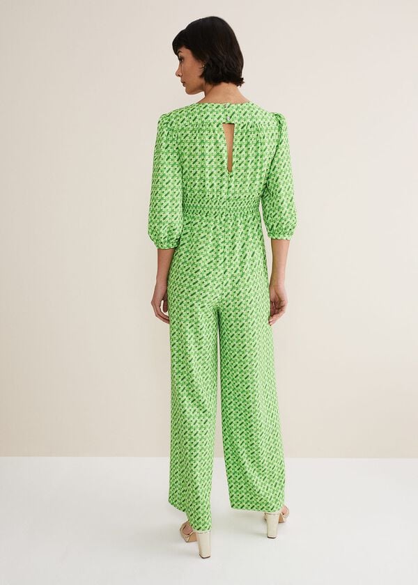 Phase Eight Lacey Geo Wide Leg Jumpsuit