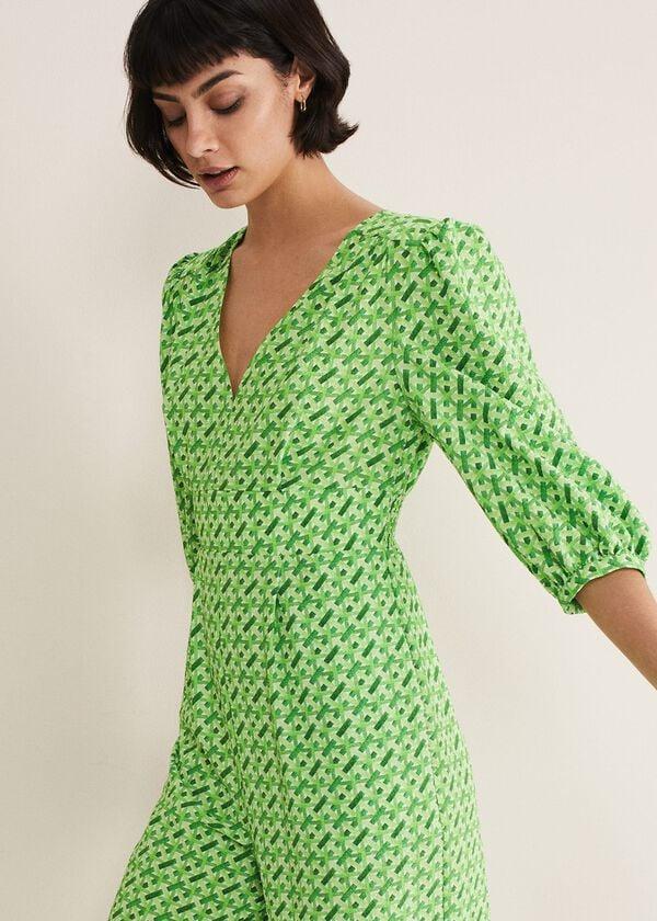 Phase Eight Lacey Geo Wide Leg Jumpsuit