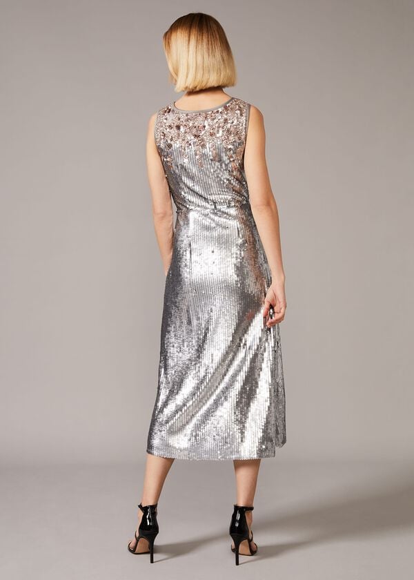 Phase Eight Lainey Shimmer Sequin Midi Dress
