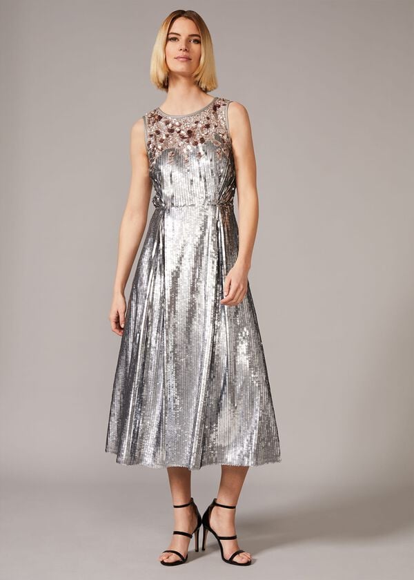 Phase Eight Lainey Shimmer Sequin Midi Dress