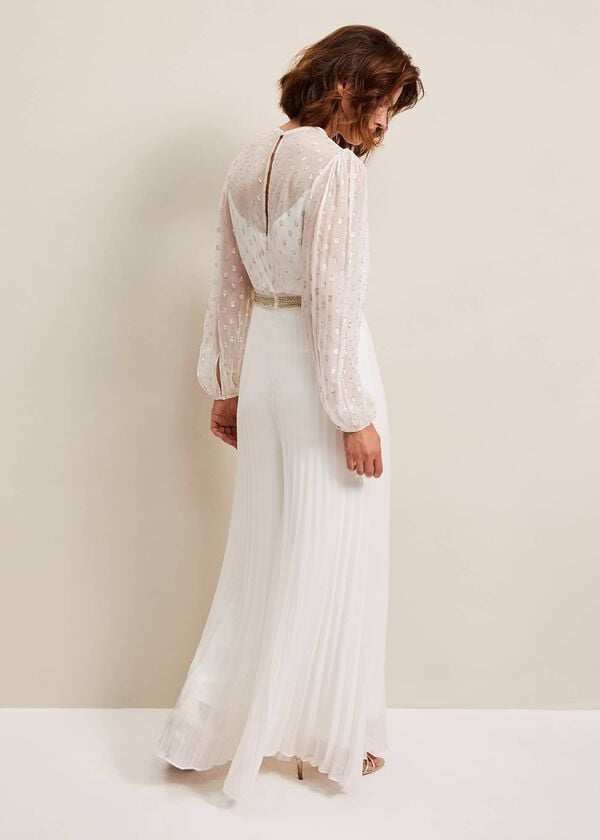 Phase Eight Larissa Pleated Bridal Jumpsuit