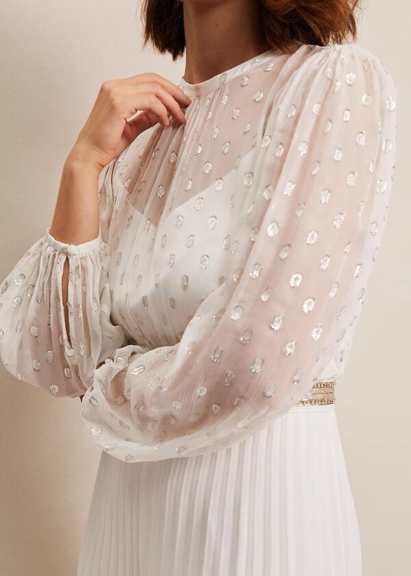 Phase Eight Larissa Pleated Bridal Jumpsuit