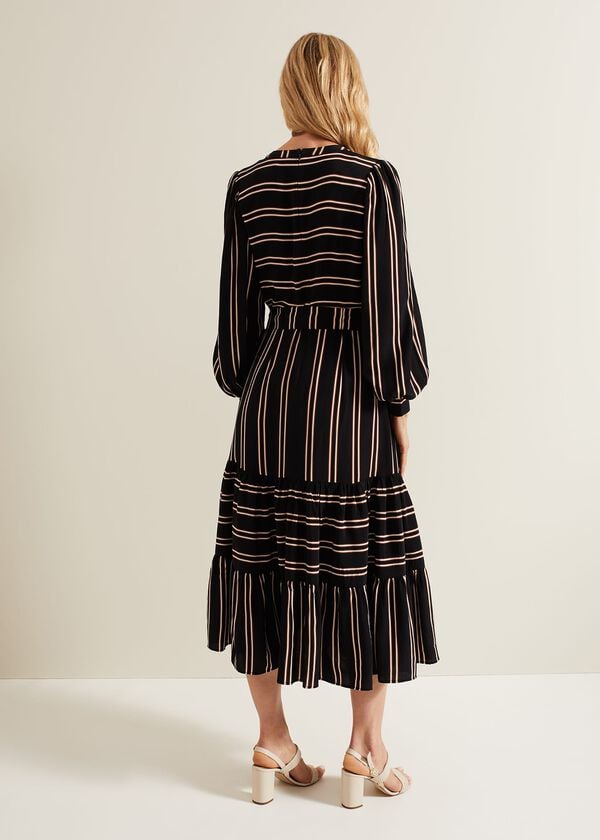 Phase Eight Laura Stripe Midaxi Dress