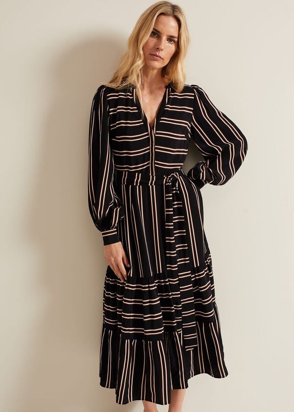Phase Eight Laura Stripe Midaxi Dress