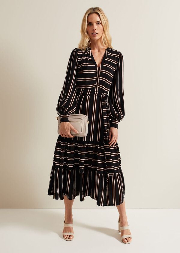 phase eight Laura Stripe Midaxi Dress