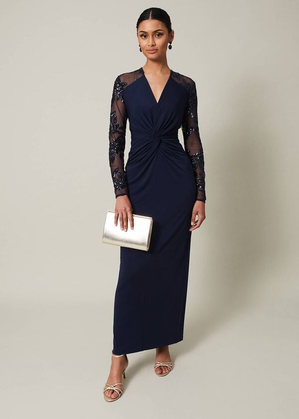 phase eight Layton Sequin Jersey Maxi Dress
