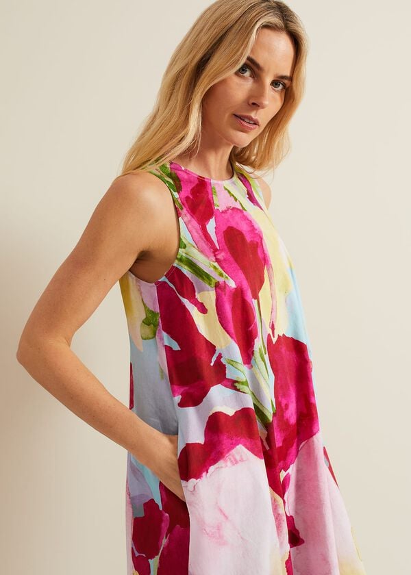 Phase Eight Leila Cotton Floral Midi Dress