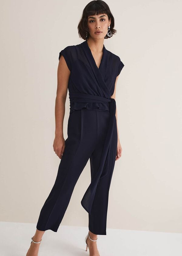 Phase Eight Leonora Chiffon Overlay Jumpsuit