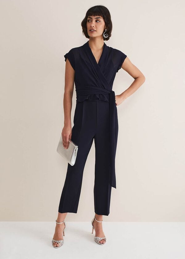 phase eight Leonora Chiffon Overlay Jumpsuit