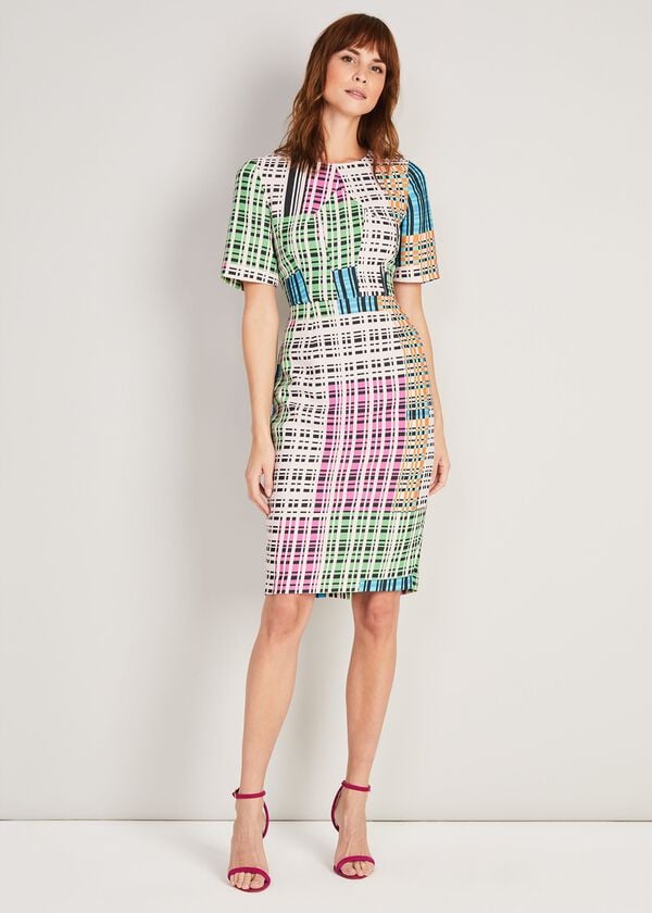 Phase Eight Libbie Textured Printed Dress