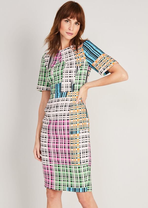 phase eight Libbie Textured Printed Dress