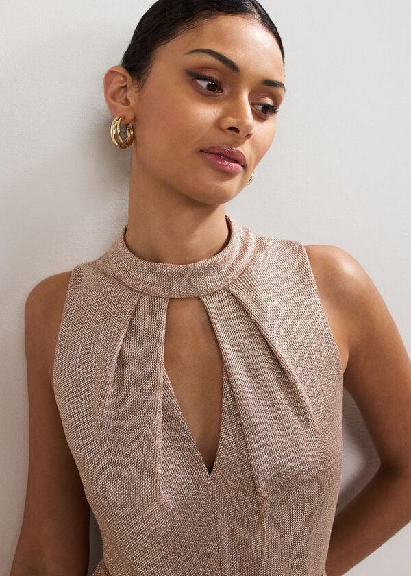 Phase Eight Libby Metallic Dress