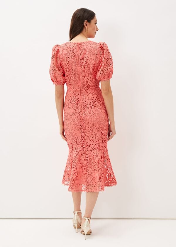 Phase Eight Lidia Guipure Lace Fishtail Dress
