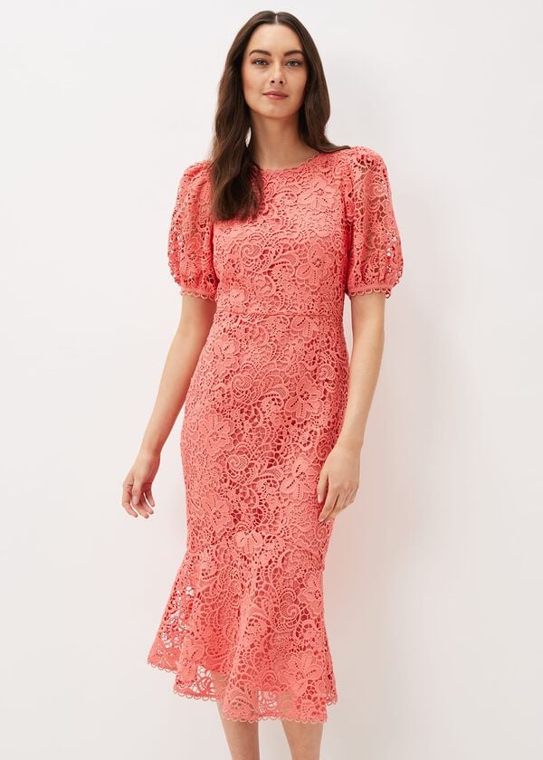 Phase Eight Lidia Guipure Lace Fishtail Dress