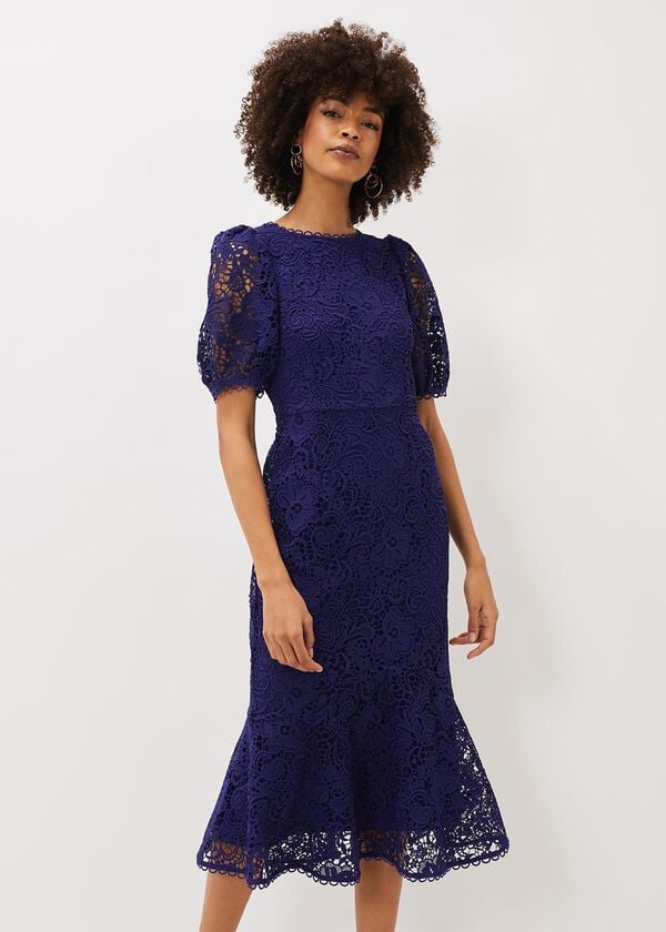 phase eight Lidia Guipure Lace Fishtail Dress