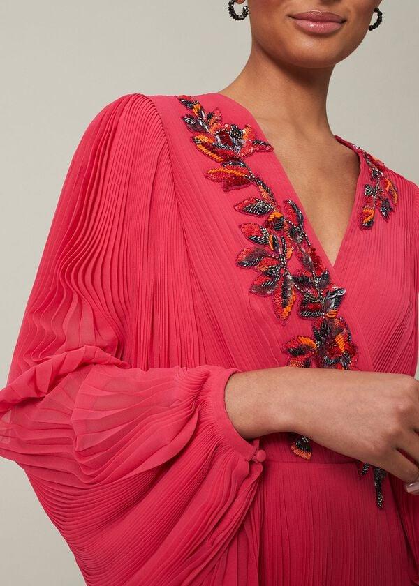 Phase Eight Lillian Pleated Wrap Maxi Dress