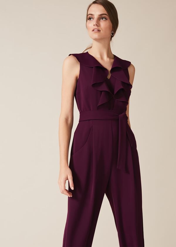 Phase Eight Linda Frill Wrap Jumpsuit