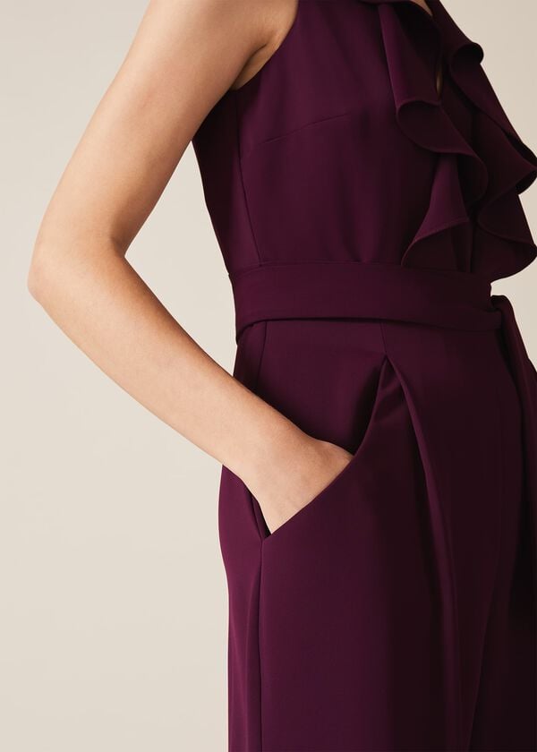 Phase Eight Linda Frill Wrap Jumpsuit