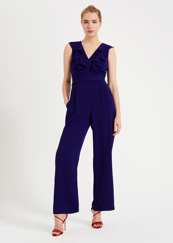 phase eight Linda Frill Wrap Jumpsuit