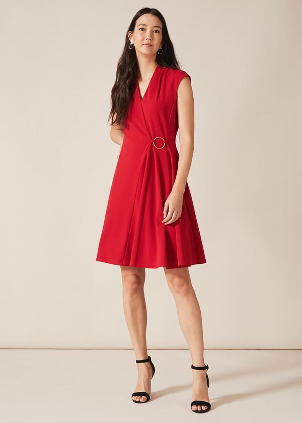 Phase Eight Linden Ring Detail Swing Dress