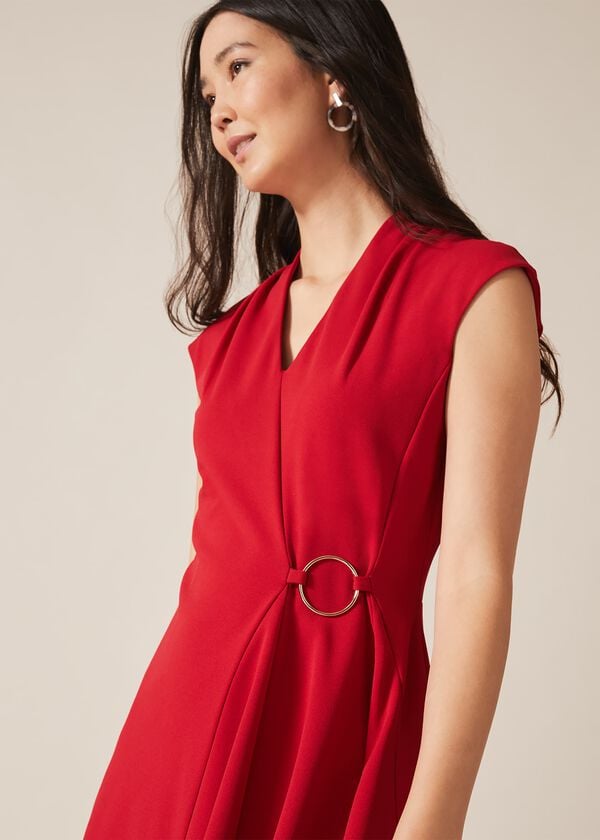 Phase Eight Linden Ring Detail Swing Dress