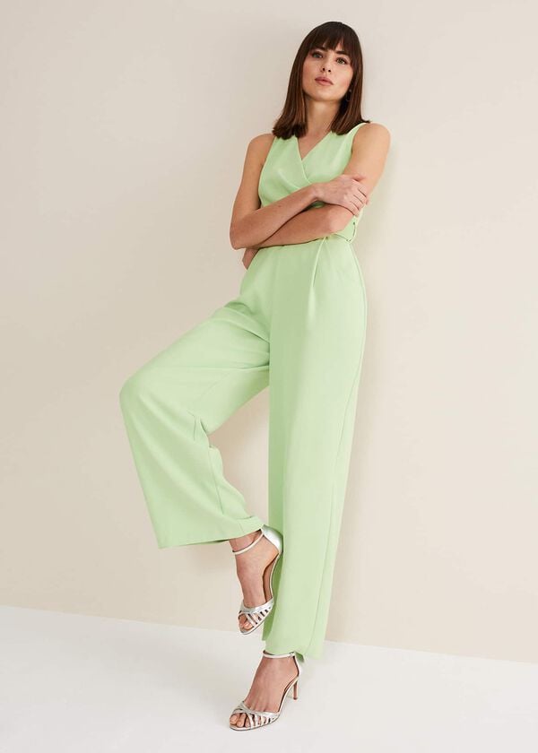 phase eight Lissia Green Wide Leg Jumpsuit