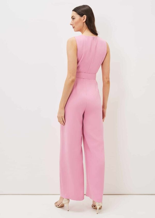 Phase Eight Lissia Pink Wide Leg Jumpsuit