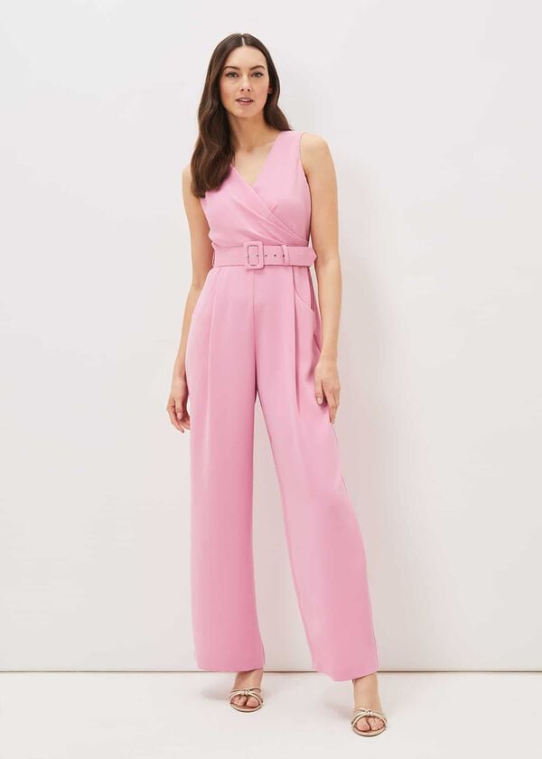 phase eight Lissia Pink Wide Leg Jumpsuit