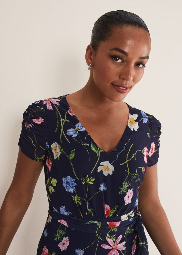 Phase Eight Lola Floral Tiered Midi Dress