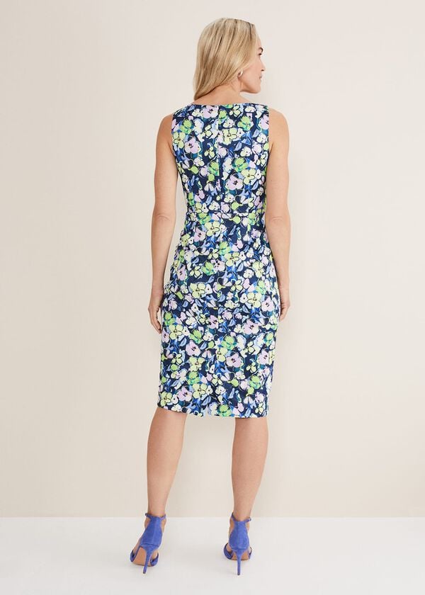 Phase Eight Loretta Printed Scuba Dress