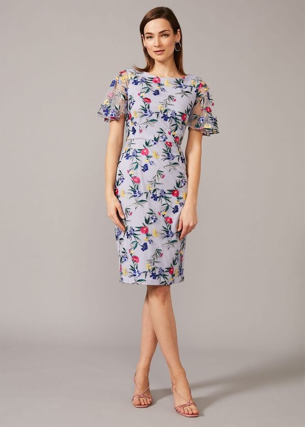 Phase Eight Lorie Floral Embroidered Dress