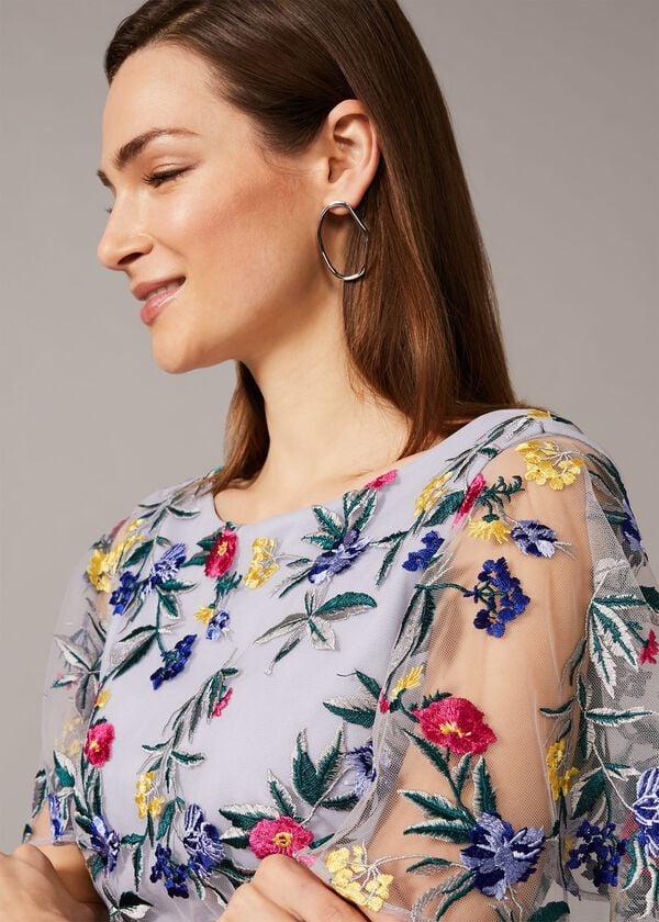 Phase Eight Lorie Floral Embroidered Dress