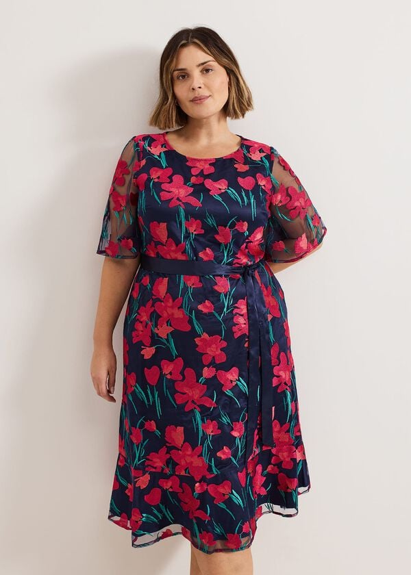 phase eight Lottie Embroidered Dress
