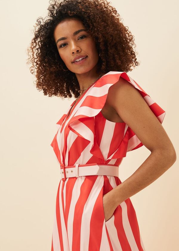 Phase Eight Lottie Stripe Maxi Dress