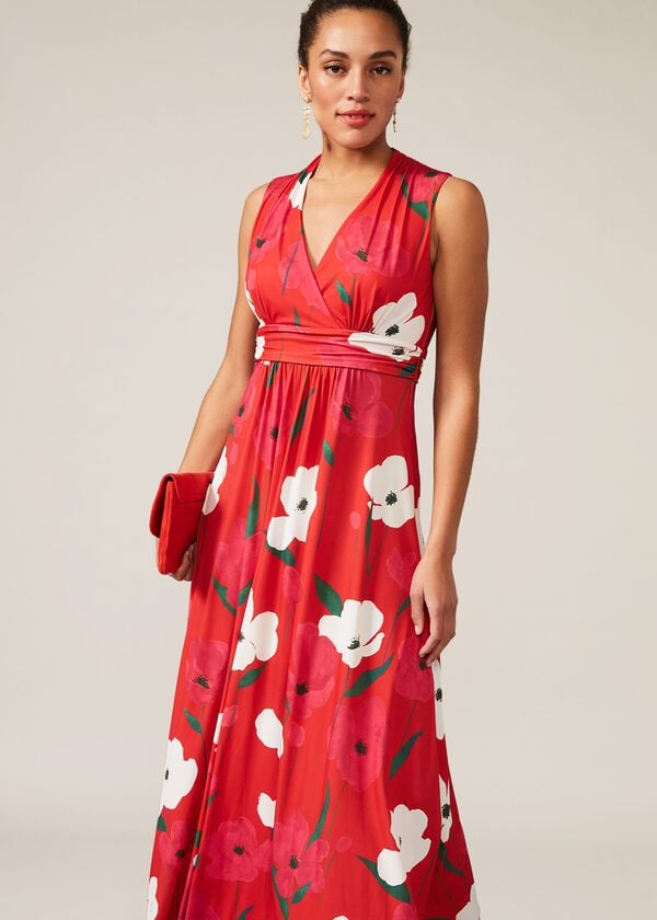 Phase Eight Lou-Poppy Floral Jersey Maxi Dress