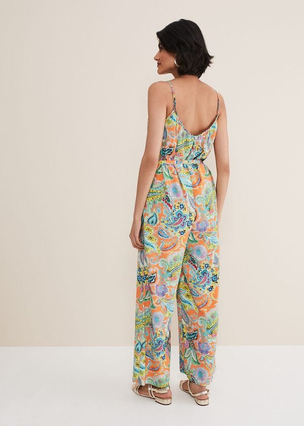 Phase Eight Lou Printed Paisley Boilersuit
