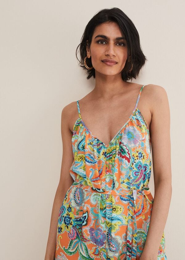 Phase Eight Lou Printed Paisley Boilersuit