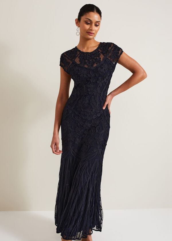 Phase Eight Luana Tapework Maxi Dress