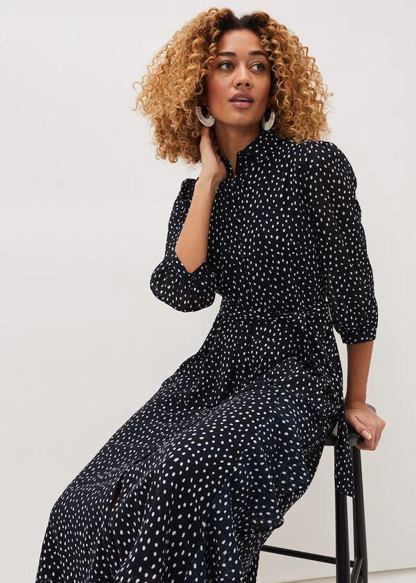 Phase Eight Luciana Spot Print Midi Dress
