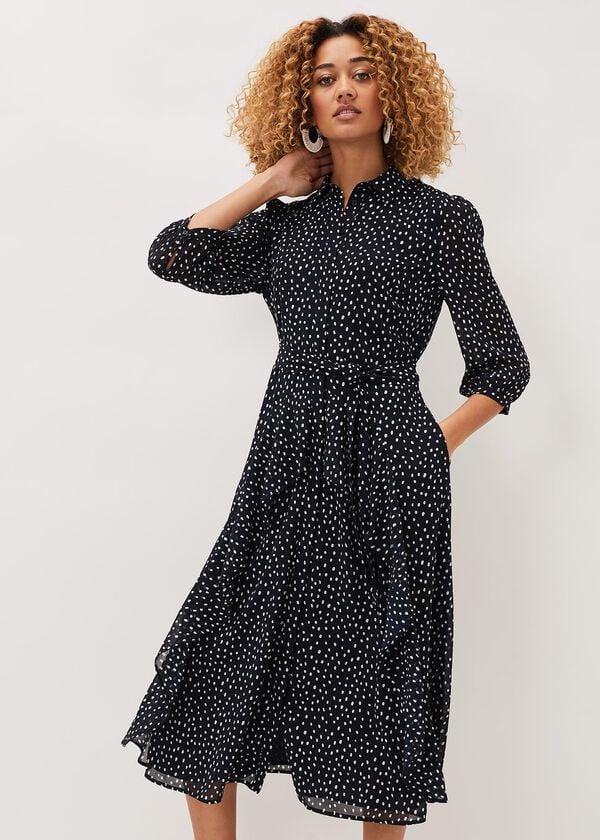 phase eight Luciana Spot Print Midi Dress