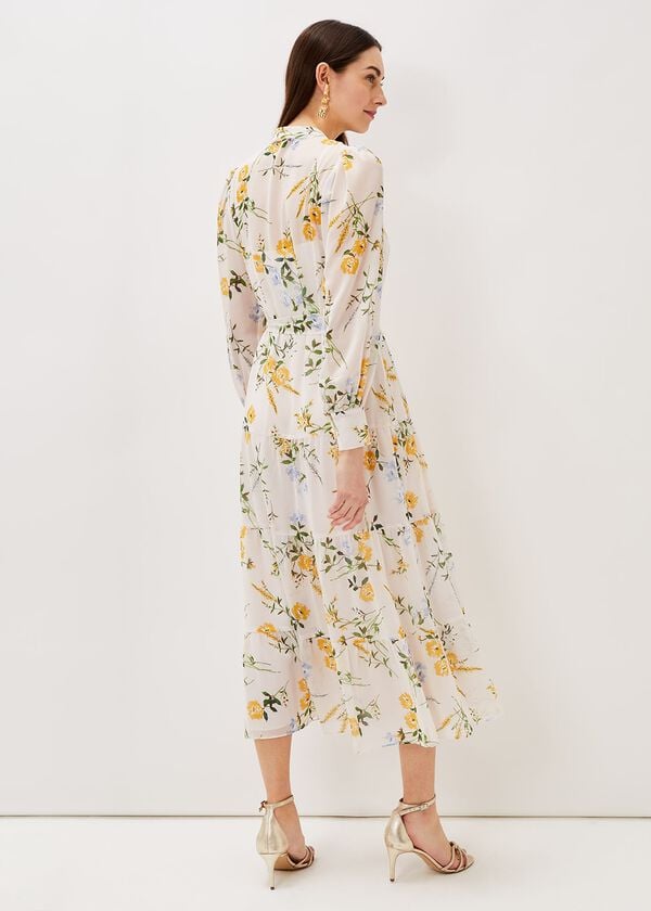 Phase Eight Lucie Floral Shirt Midaxi Dress