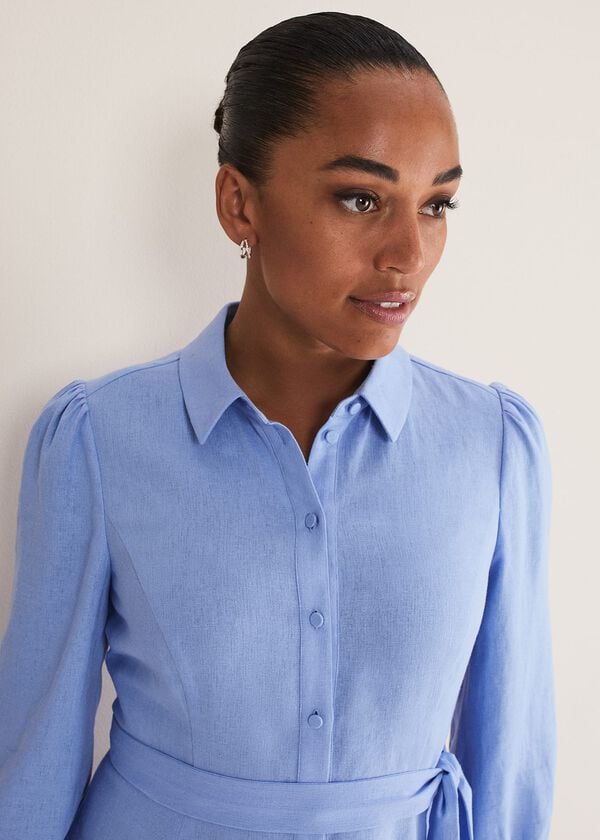 Phase Eight Lucie Linen Shirt Dress