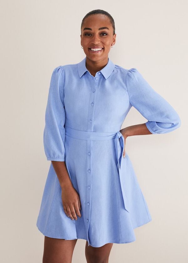phase eight Lucie Linen Shirt Dress